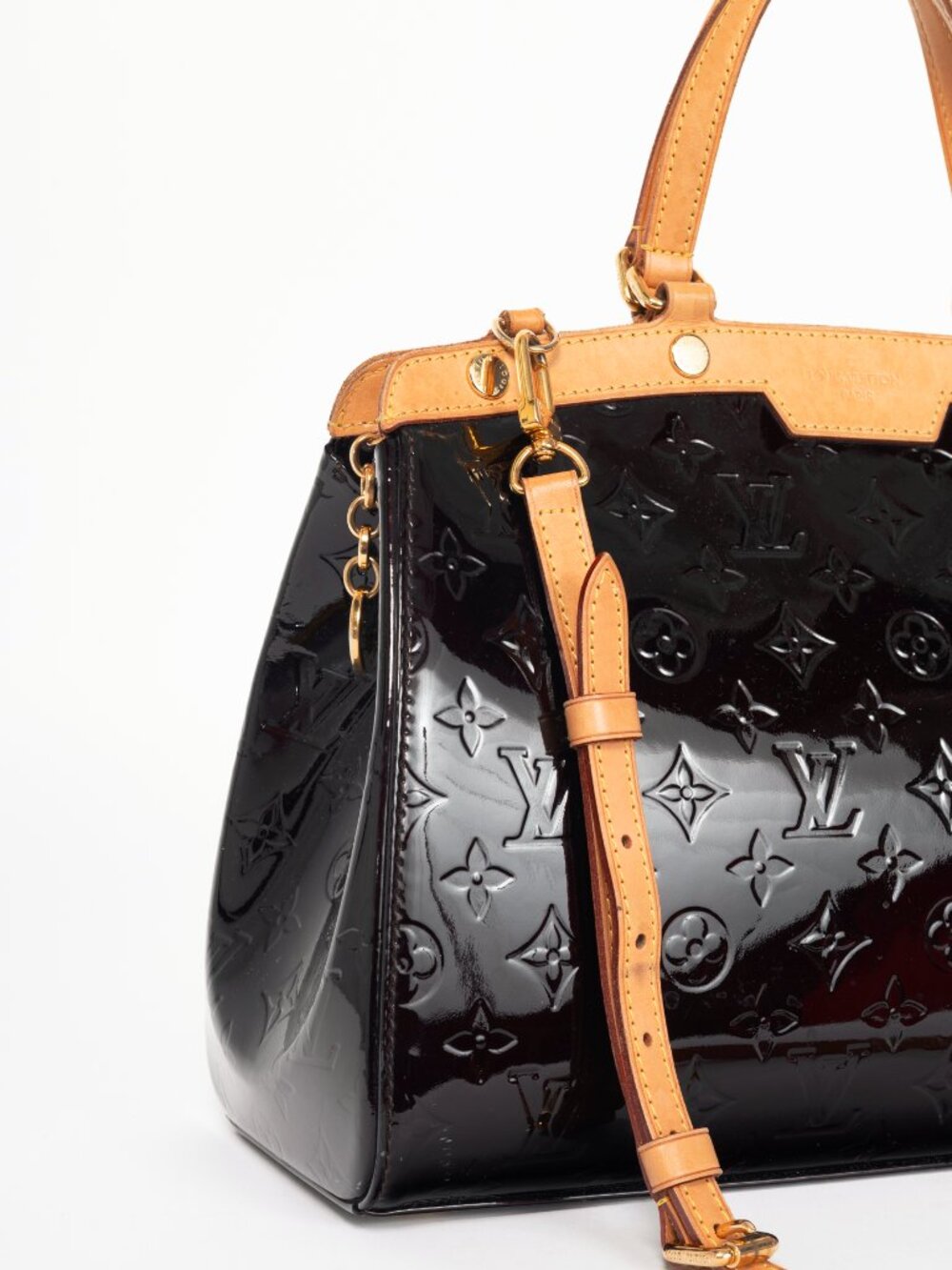 Louis Vuitton Brea MM Amarante Monogram Vernis Leather Tote - Picture 8 of 13